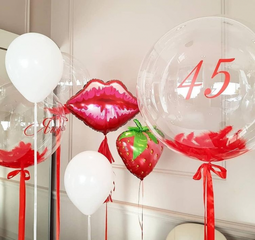 Гелиевые шары женщине на 45 лет