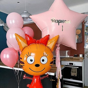 Воздушные шары Карамелька в розовом цвете