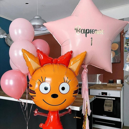 Воздушные шары Карамелька в розовом цвете