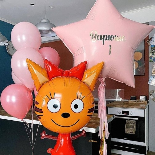 Воздушные шары Карамелька в розовом цвете