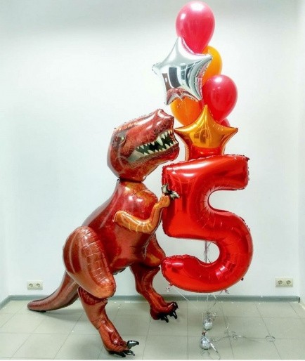 Композиция с динозавром на 5 лет