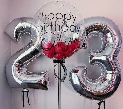 Серебряные цифры на 23 года