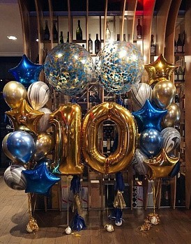 Сет из шаров мальчику на 10 лет