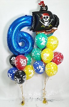 Разноцветная Пиратская композиция на 6 лет