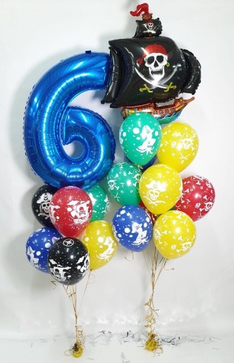 Разноцветная Пиратская композиция на 6 лет
