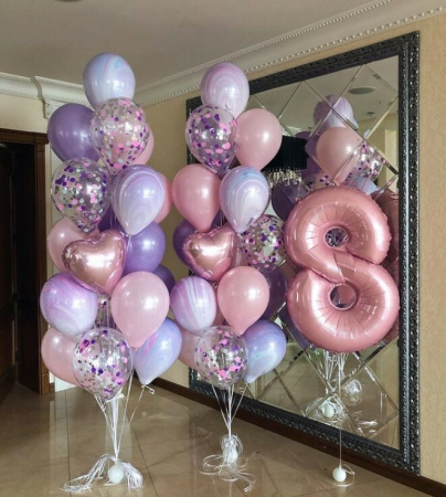 Готовое решение в нежных цветах на 8 лет