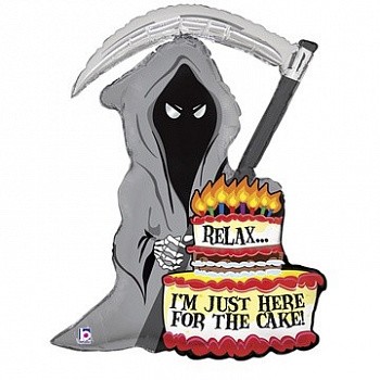 Фольгированный шар JUST FOR CAKE Смерть с косой