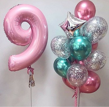 Готовое решение для девочки на 9 лет в розовом цвете