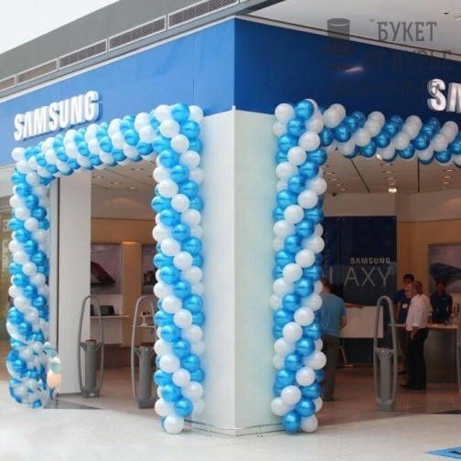 Украшение аркой магазина "Samsung"