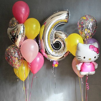 Композиция Hello Kitty для девочки на 6 лет