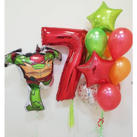 Воздушные шары на 7 лет с Рафаэлем