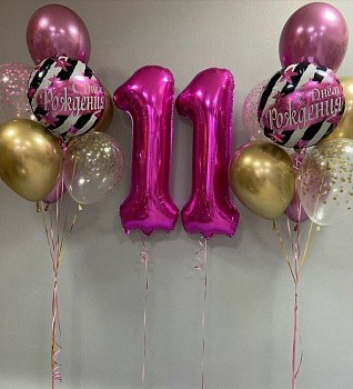 Сет для девочки на 11 лет в цвете фуксия